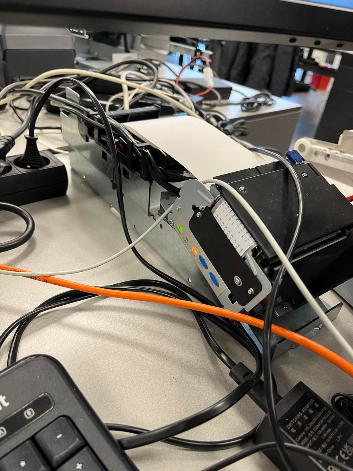 workspace during the internship